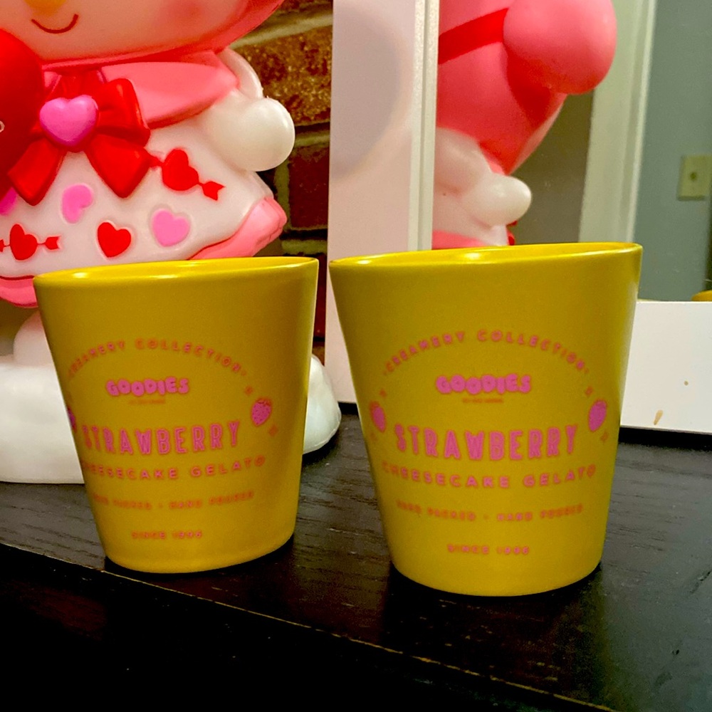 Goodies Strawberry Gelato Candles set of 2